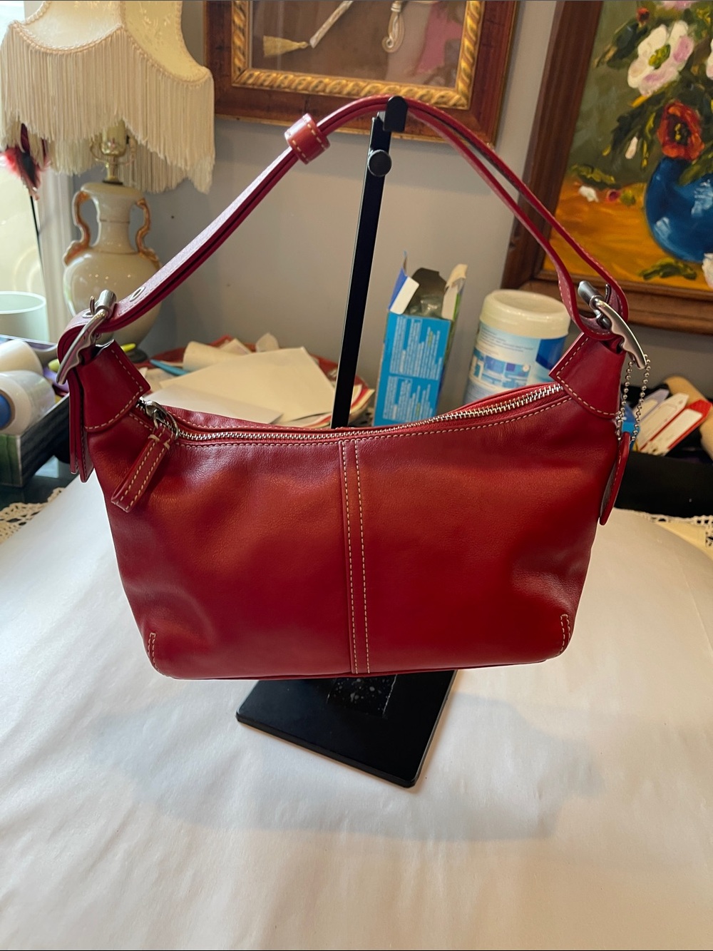 Coach Legacy Demi Hobo 9564 Red Shoulder bag